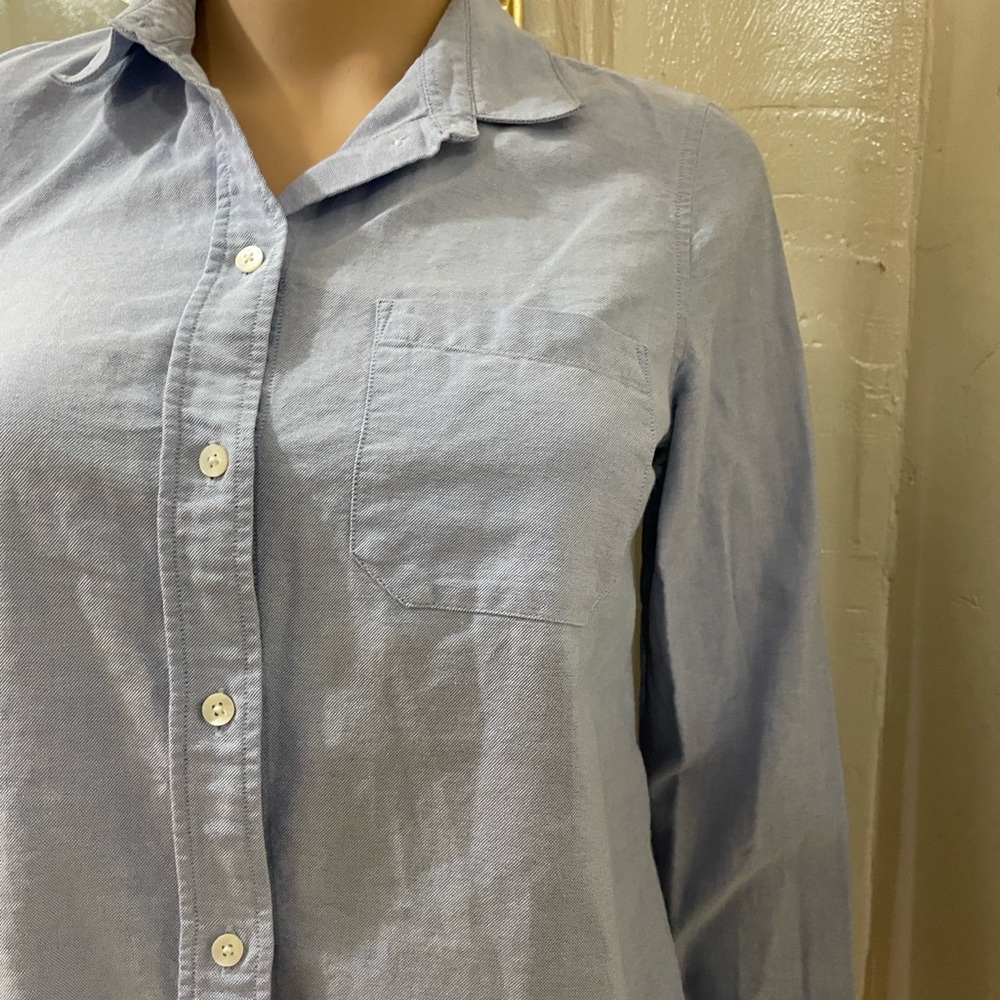 Sezane Light Blue Button Down Shirt - Picture 6 of 12